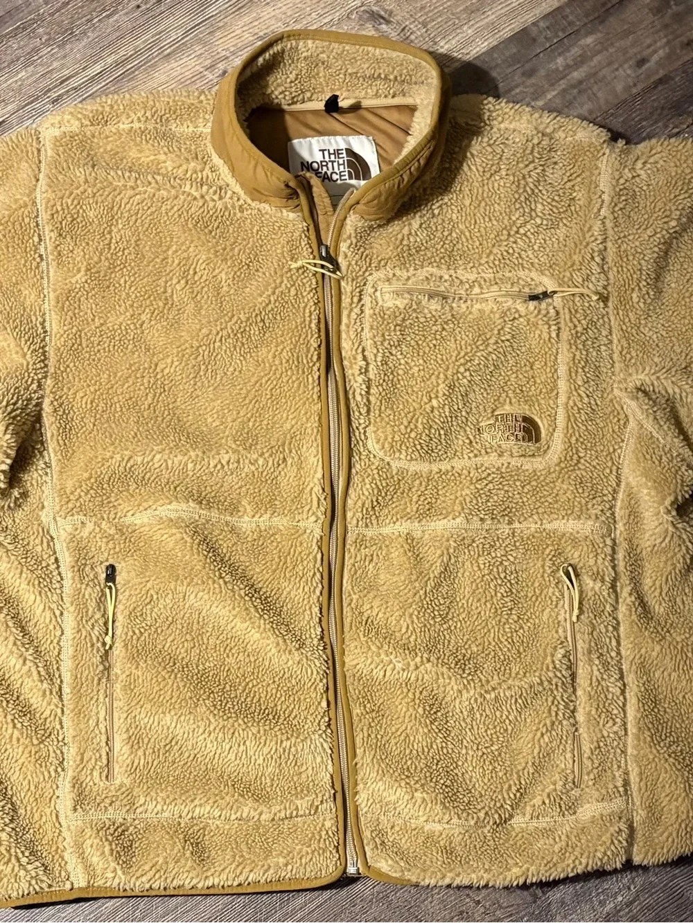 The North Face Extreme Pile Fullzip Jacket Beige Fleece Jacket - Men’s Size XL
